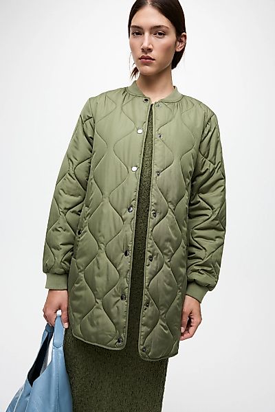 Vila Steppmantel "VITATE L/S QUILT JACKET - NOOS" Kunstfaser günstig online kaufen