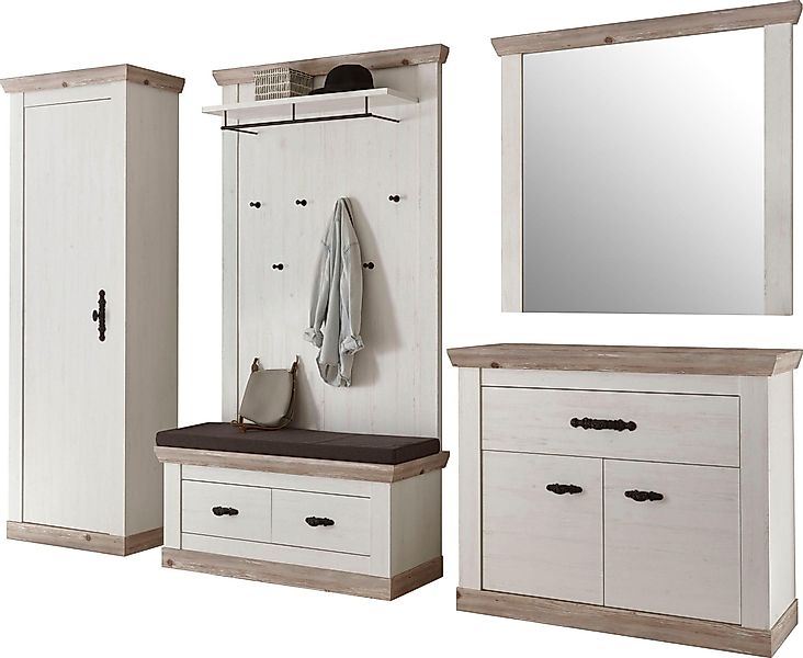 Home affaire Garderoben-Set "Florenz" 6 tlg. mit Kissen, 5 Stk. tlg. besteh günstig online kaufen