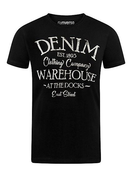 riverso T-Shirt Herren Printshirt RIVLeon Regular Fit (1-tlg) Kurzarm Tee S günstig online kaufen