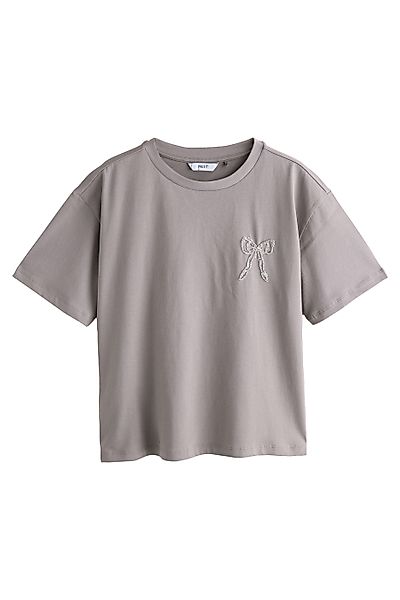 Next T-Shirt T-Shirt mit verzierter Schleife günstig online kaufen