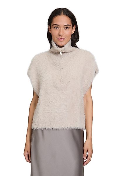 Cartoon Stricktop Damen Strickpullunder mit Reißverschluss günstig online kaufen