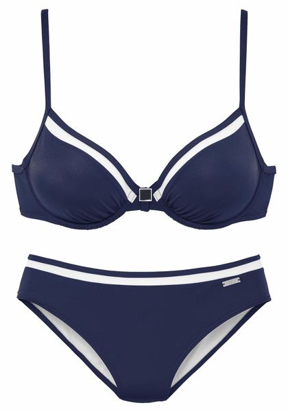 LASCANA Bügel-Bikini mit Kontrastdetails günstig online kaufen