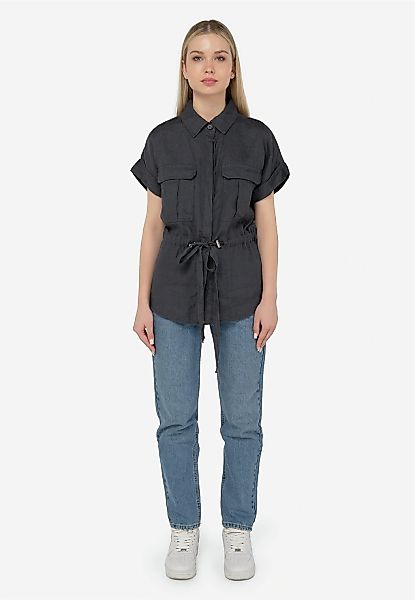 freshlions Klassische Bluse "Zoey" 1 tlg. mit Bindeband in der Taille günstig online kaufen