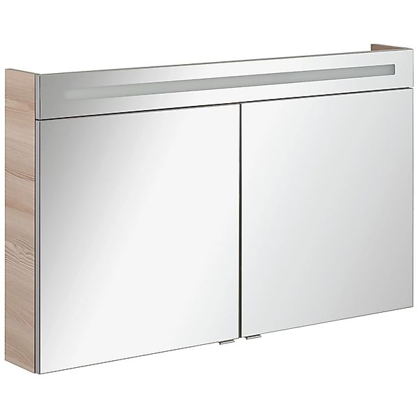 Fackelmann Spiegelschrank B.Clever Alaska Esche 120 cm mit Softclose Türen günstig online kaufen