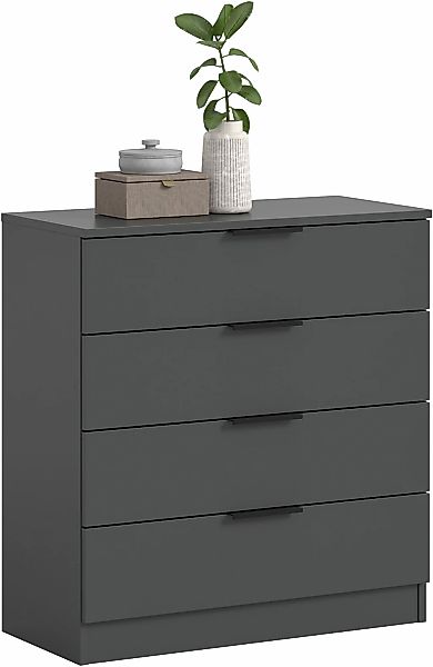 Home affaire Kommode "SKARDE, Breite 74 cm, 4 Schubkästen, viel Stauraum" i günstig online kaufen