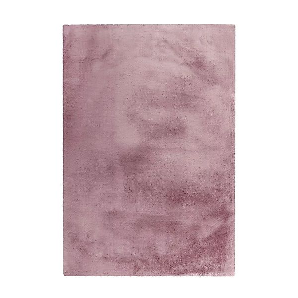 MeGusta Hochflorteppich Uni Rosa Weiche Haptik 120 x 170 cm günstig online kaufen