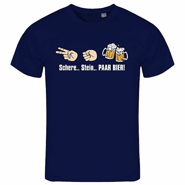 deinshirt Print-Shirt Herren T-Shirt Schere Stein günstig online kaufen