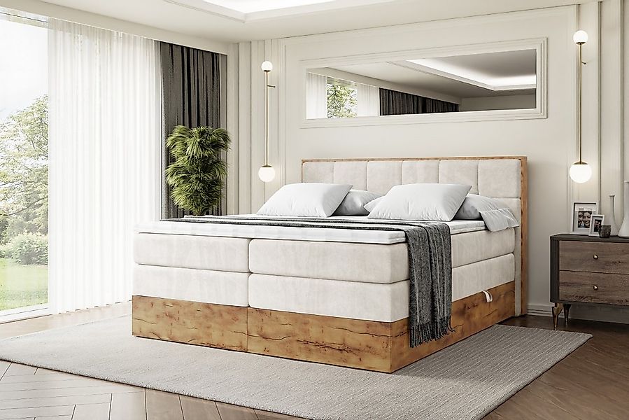 ALTDECOR Boxspringbett LOLLI7 KING (Multipocket-Matratze H4, H3 Matratze Bo günstig online kaufen