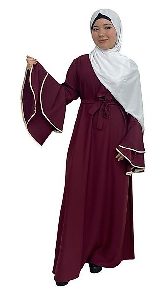 HELLO MISS Partykleid Abaya, Maxikleid, Langarm Kleid mit Gürtel, Hijabi Kl günstig online kaufen