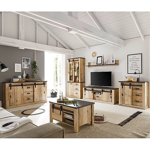 Lomadox Wohnzimmer-Set SHELTON-61, (Mega-Spar-Set, 6-St., 6-tlg), günstig online kaufen