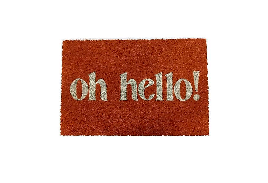 relaxdays Fußmatte Kokos Fußmatte Begrüßung, rechteckig, Höhe: 15 mm, K günstig online kaufen