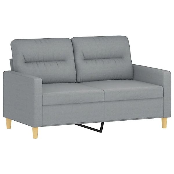vidaXL 2-Sitzer-Sofa Hellgrau 120 cm Stoff 359227 günstig online kaufen