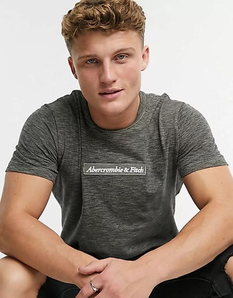 Abercrombie & Fitch – T-Shirt in Bronze mit abgerundetem Saum und kastenför günstig online kaufen
