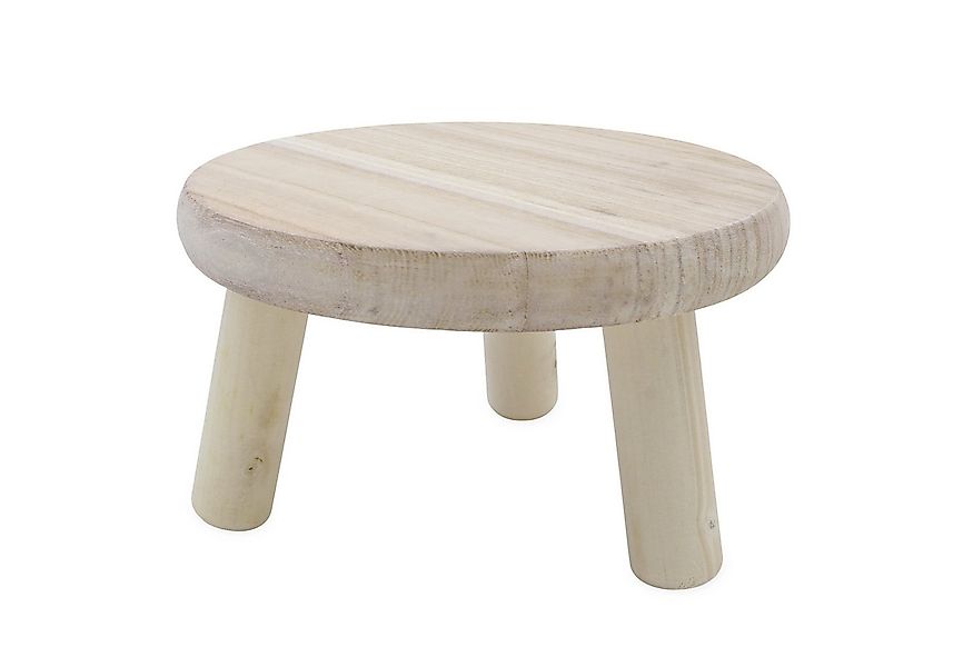 Spetebo Blumenhocker Holz Blumenhocker natur mit 3 Beinen (Anzahl, 1 St., S günstig online kaufen