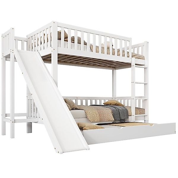HAUSS SPOLE Etagenbett 90x200/190cm mit Rollbett, Rutsche und Regale, 4-stu günstig online kaufen