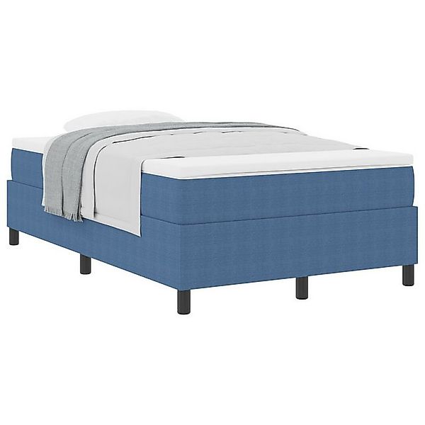 vidaXL Bett Boxspringbett mit Matratze Blau Klein Doppel Cordstoff (1-tlg) günstig online kaufen