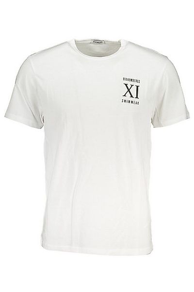 Bikkembergs T-Shirt Herren Kurzarm T-Shirt Weiß mit Rundhalsausschnitt günstig online kaufen