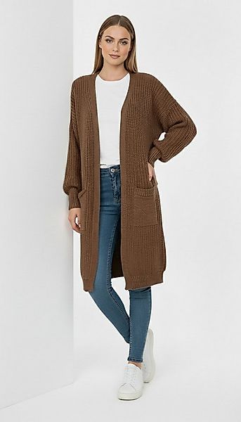Kendindza Collection Cardigan Cardigan Damen Knielang Oversize Strickjacke günstig online kaufen