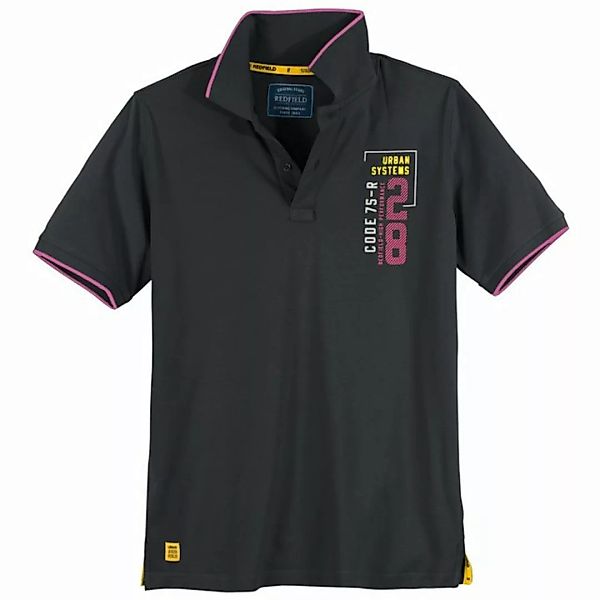 redfield Poloshirt Große Größen Herren Poloshirt schwarz sportiv Urban Syst günstig online kaufen