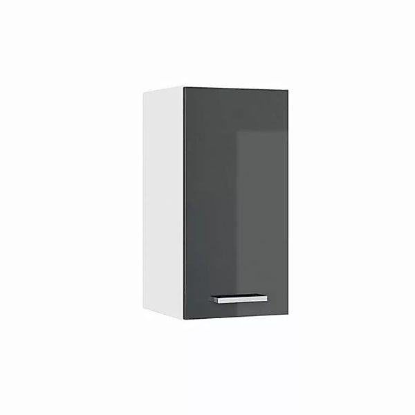 Vicco Schranksystem R-Line, Anthrazit Hochglanz/Weiß, 30 cm mit Tür günstig online kaufen