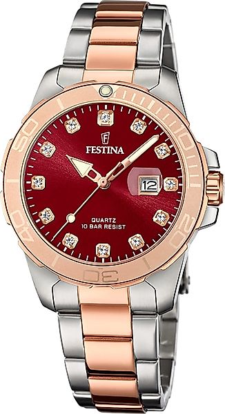 Festina Quarzuhr Festina Damenuhr Edelstahl silber günstig online kaufen