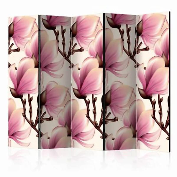 artgeist Paravent Blooming Magnolias II [Room Dividers] mehrfarbig Gr. 225 günstig online kaufen