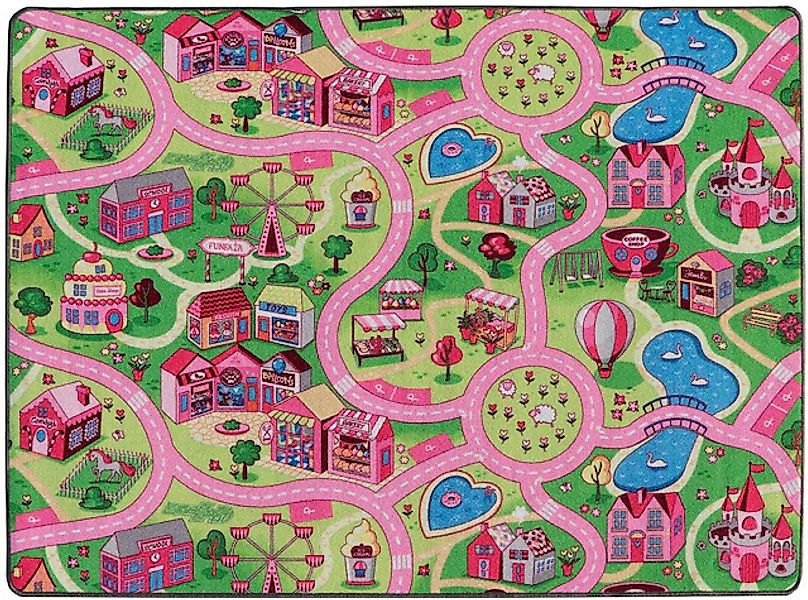 Primaflor-Ideen in Textil Kinderteppich »SWEET CITY, Made in Belgium«, rech günstig online kaufen
