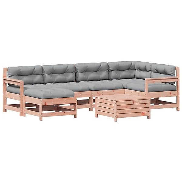 vidaXL 7-Tlg Garten-Lounge-Set mit Kissen Massivholz Douglasie 3250946 günstig online kaufen
