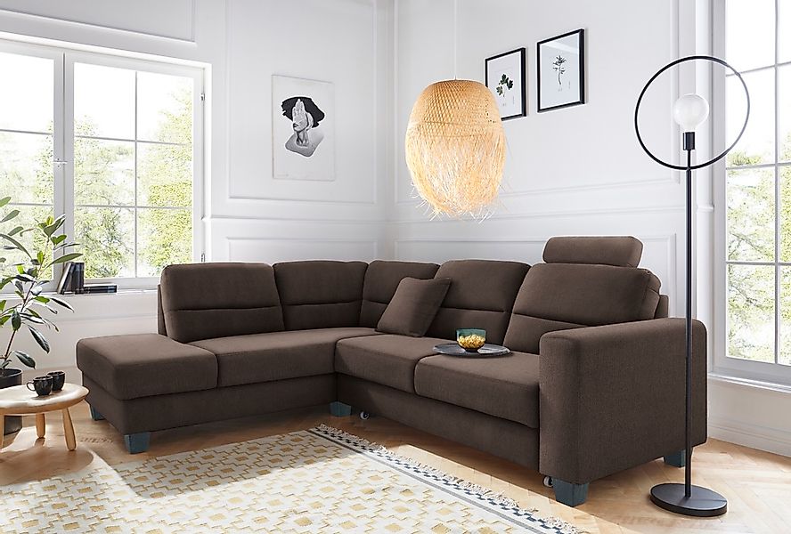 TRENDMANUFAKTUR Ecksofa "Chamber, zeitlos & elegant, bequem, L-Form" inklus günstig online kaufen
