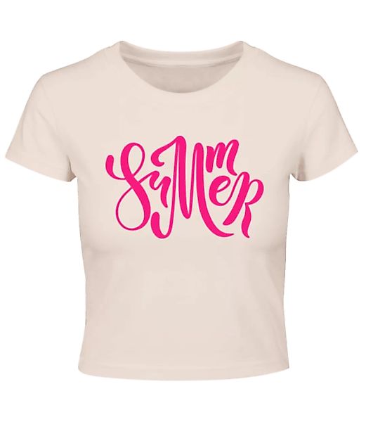 Pink Summer Sign · Crop T-Shirt günstig online kaufen