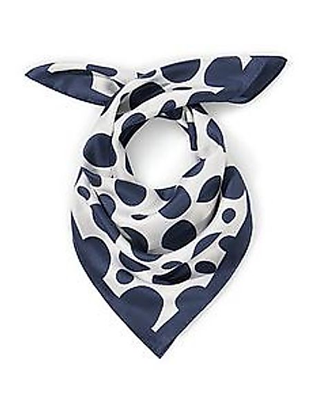 Nicki-Tuch aus hochwertigem Seiden-Twill Peter Hahn blau günstig online kaufen