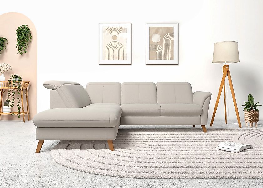 sit&more Ecksofa »Romero L-Form«, wahlweise mit oder ohne TV-Funktion, Bett günstig online kaufen