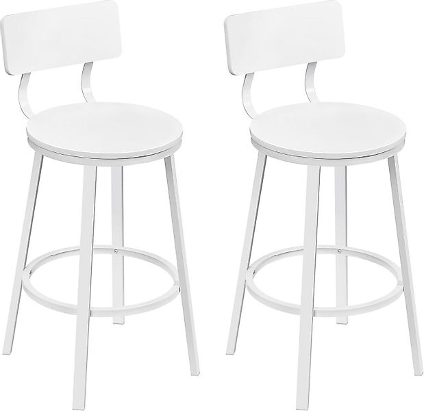 Woltu Barhocker (2 St), Barstuhl Kücheninsel rund, Küchenhocker Metallgeste günstig online kaufen