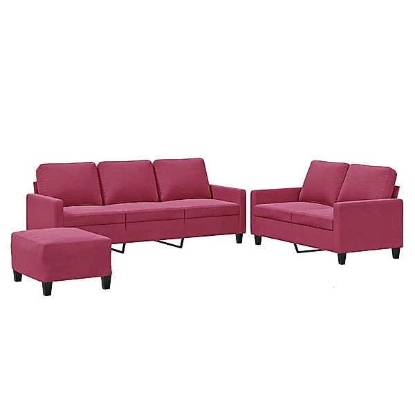 vidaXL Sofa 3-tlg. Sofagarnitur mit Kissen günstig online kaufen