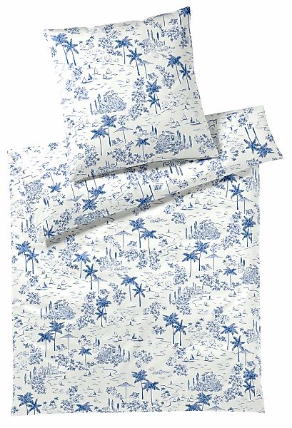 Elegante Bettwäsche "Positano" 2 Stk. tlg. angenehmes Hautgefühl günstig online kaufen