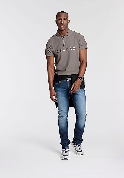 DELMAO Poloshirt Kurzarm, mit Rippbündchen, mit günstig online kaufen