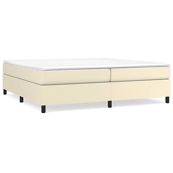 vidaXL Boxspringbett Creme 200x200 cm Kunstleder1465992 günstig online kaufen