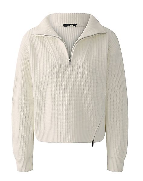 Oui Strickpullover Oui Strickpullover mit Troyerkragen günstig online kaufen