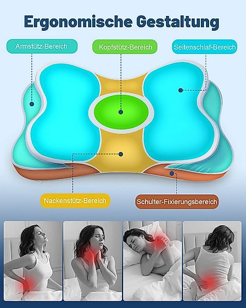 Esun Kopfkissen Nackenkissen Memory Foam Kissen, Ergonomisches Nackenschmer günstig online kaufen