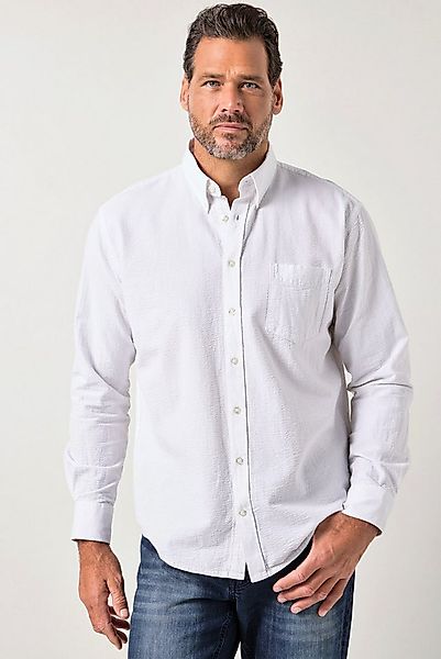 JP1880 Businesshemd Seersucker-Hemd Langarm Buttondown-Kragen günstig online kaufen