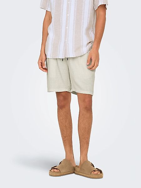 ONLY & SONS "ONSTEL LINEN LATHAM 0257 SHORTS" günstig online kaufen