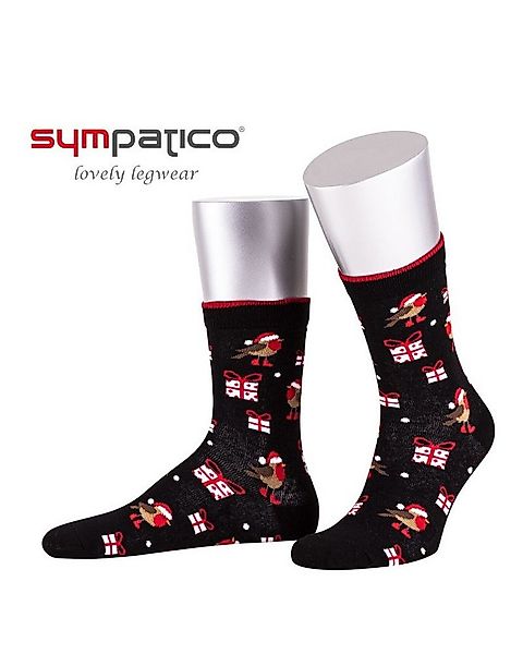 Sympatico Socken Tagessocken Crew (Weihnachtsgeschenk) - schwarz - 1 Paar günstig online kaufen