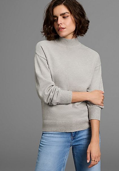 Laura Scott Strickpullover kuscheliger Winterstrick im Basic Shape mit Steh günstig online kaufen