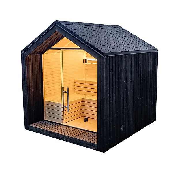 Weka Saunahaus Luua mit Kompakt-Ofen 9 kW 400 V günstig online kaufen