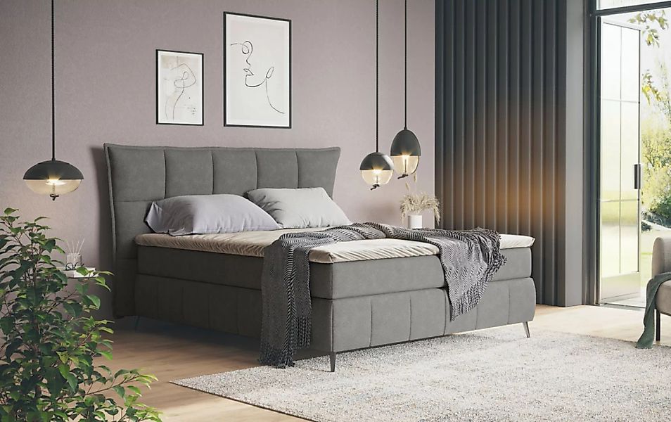COTTA Boxspringbett »Sarah«, inkl. Topper, 2 Matratzenkerne, Härtegrade H2, günstig online kaufen