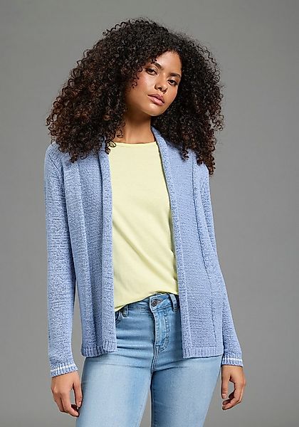 Laura Scott Strickjacke mit lässigem Schalkragen, figurumspielende Passform günstig online kaufen