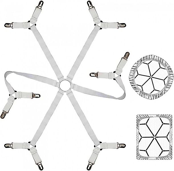 FELIXLEO Spannbettlaken Bettlakenspanner Elastische Verstellbare Bettlaken günstig online kaufen