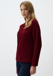 Jimmy Key Sweatshirt Gemustertes Strick-Sweatshirt Mit günstig online kaufen