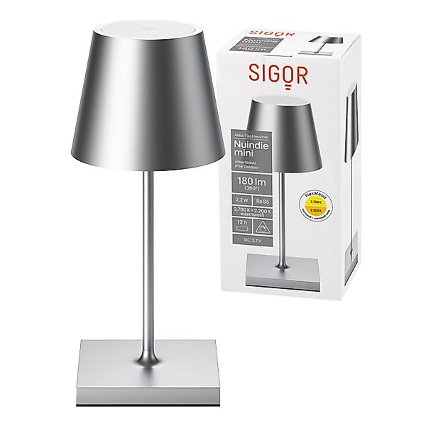 SIGOR LED Tischleuchte Akku-Tischleuchte, Dimmbar, 1 günstig online kaufen