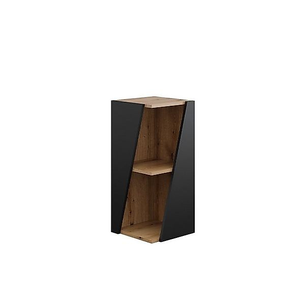 Vicco Midischrank Benno Anthrazit/Eiche 32 x 71 cm mit Offenen Ablagen günstig online kaufen
